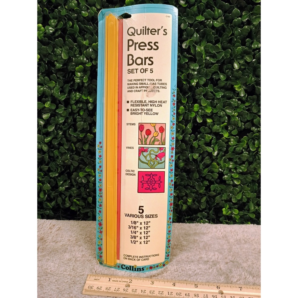 Collins‎ Quilters Press Bars Set of 5 Yellow Nylon High Heat Resistant C165